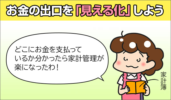 家計管理が楽になる！お金の出口を見える化しよう